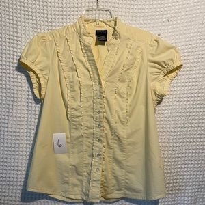 Vintage ruffled women’s button down